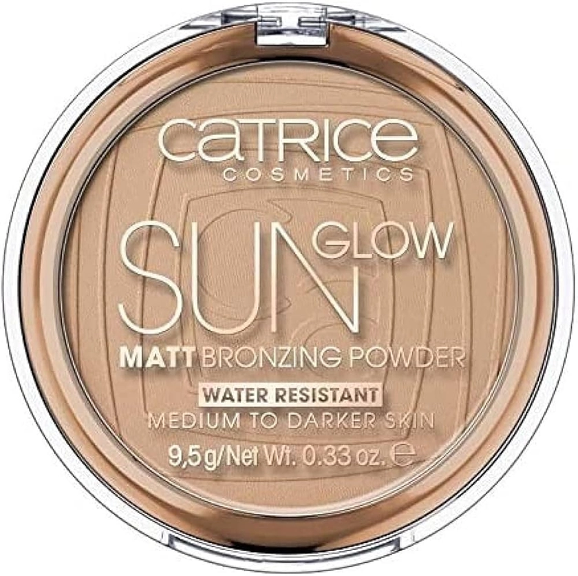 Catrice Sun Glow Matt Bronzing Powder, Bronzing-Puder, wasserfest, Nr. 035 Universal Bronze, braun, für Mischhaut, für unreine Haut, mattierend, matt, vegan, Nanopartikel frei (9,5g)