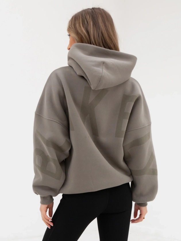 Buy Blakely Womens Safari Green Tonal Isabel Oversized Hoodie | Free standard delivery over 99€*(T's & C's Apply)