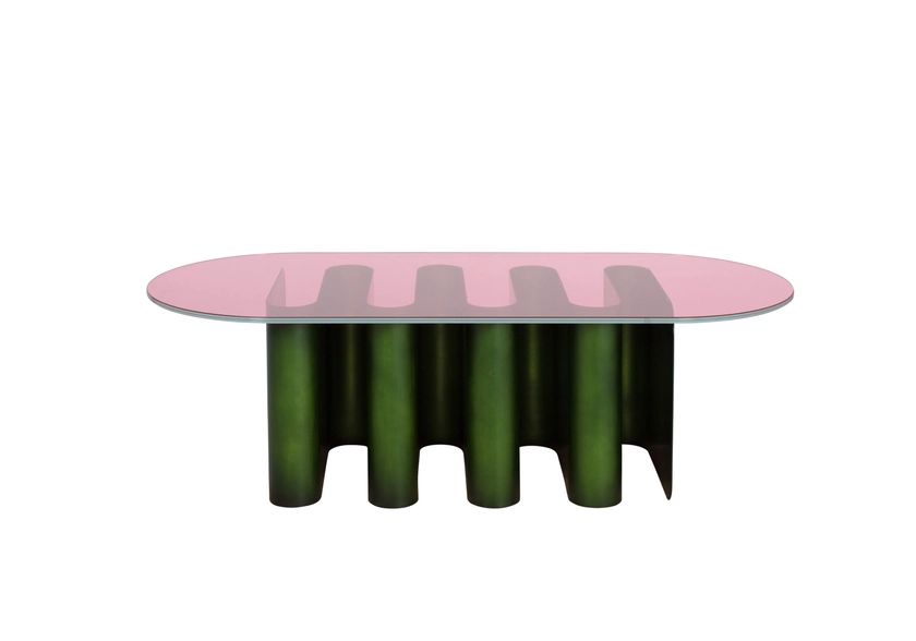 Tavolino2 Table d'appoint Pulpo | Vert Fango | Rose | PULPO 8700RO_8701GR