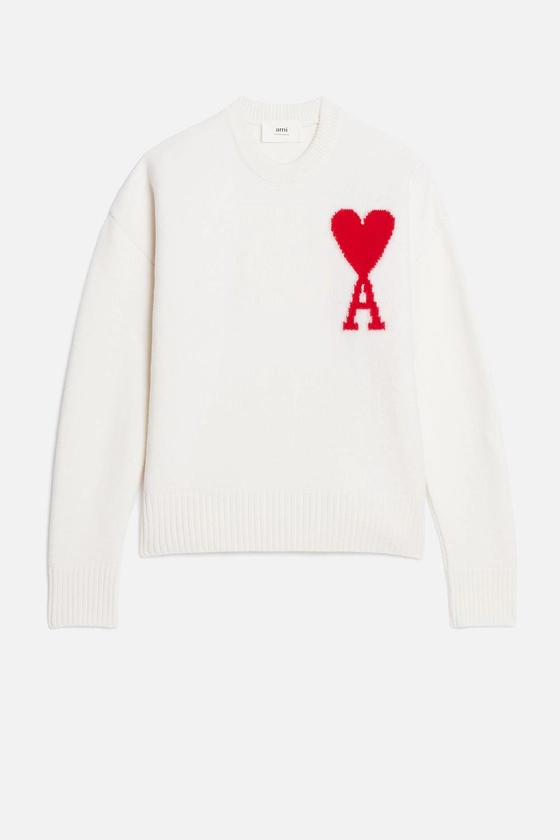 Pull Col Rond Ami De Coeur - AMI PARIS OFFICIAL