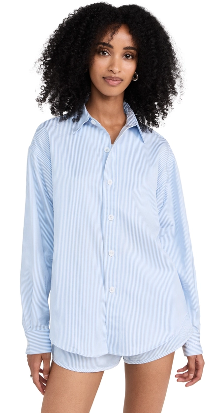 The Martha Cotton Shirt In Blue
