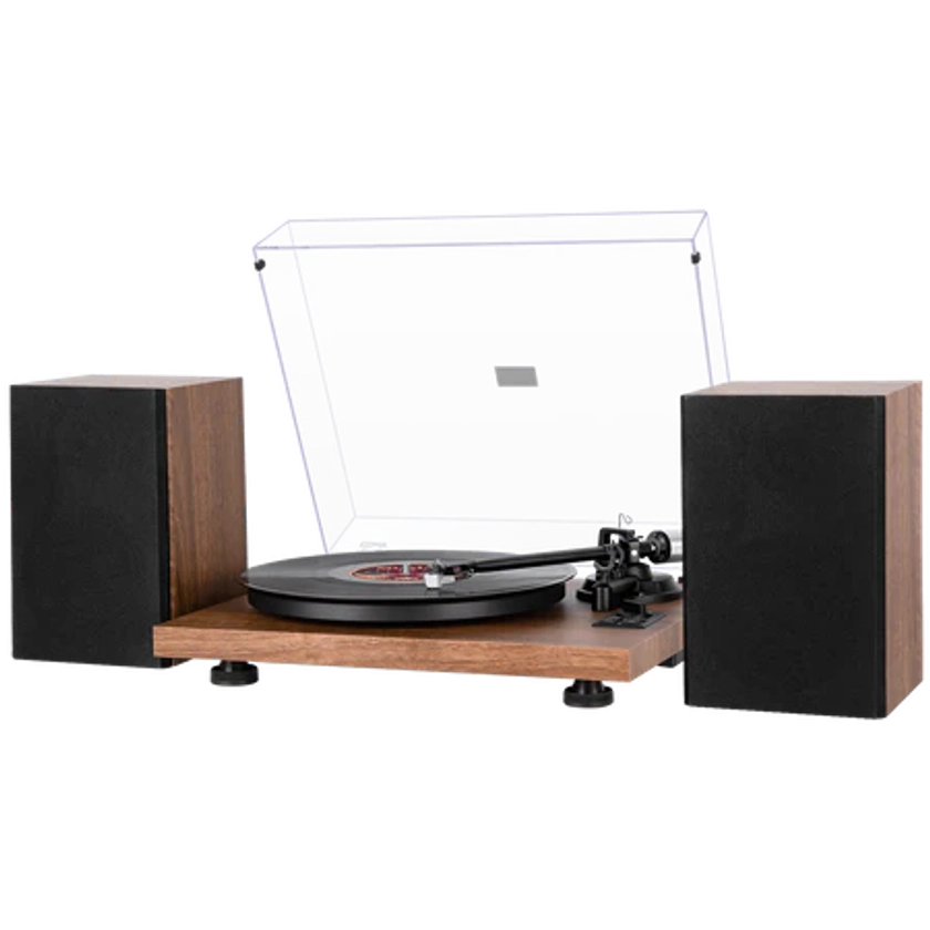 H004 Hi-Fi Turntable  Record Player With Speakers