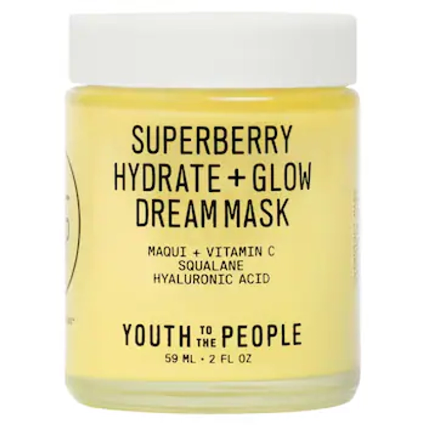 Superberry Hydrate + Glow Dream Night Cream + Mask with Vitamin C - Youth To The People | Sephora