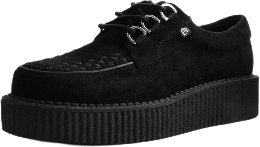 T.U.K. Anarchic Creeper - Chaussures pour Hommes et Femmes - Chaussures Punk, Gothiques et Rocker - Chaussures à Lacets