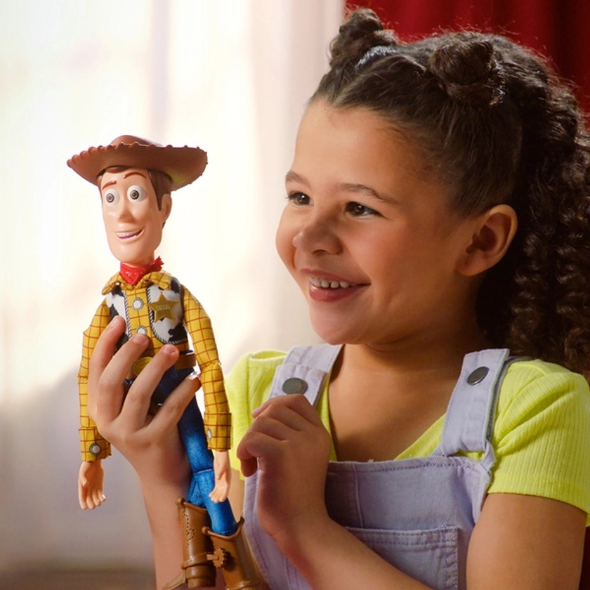 Disney Pixar Toy Story Roundup Fun Talking Woody Doll | Smyths Toys UK