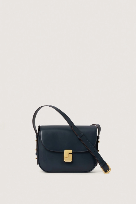 Sac Bellissima Mini - Bleu - Cuir - Femme