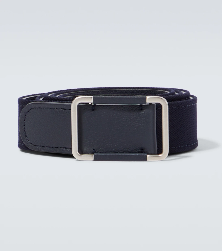Saddle leather belt in blue - Loro Piana | Mytheresa