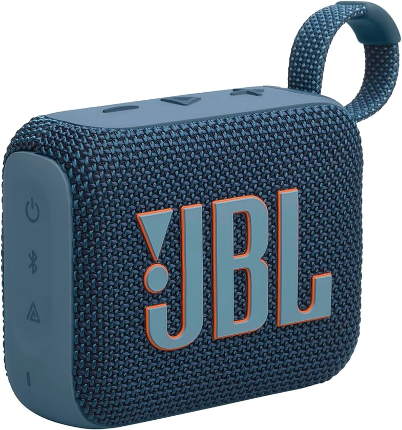 Amazon.com: JBL Go 4 - Ultra-Portable, Waterproof and Dustproof Bluetooth Speaker, Big Pro Sound with punchy bass, 7-Hour Built-in Battery, Made in part with recycled materials (Blue) : Electronics