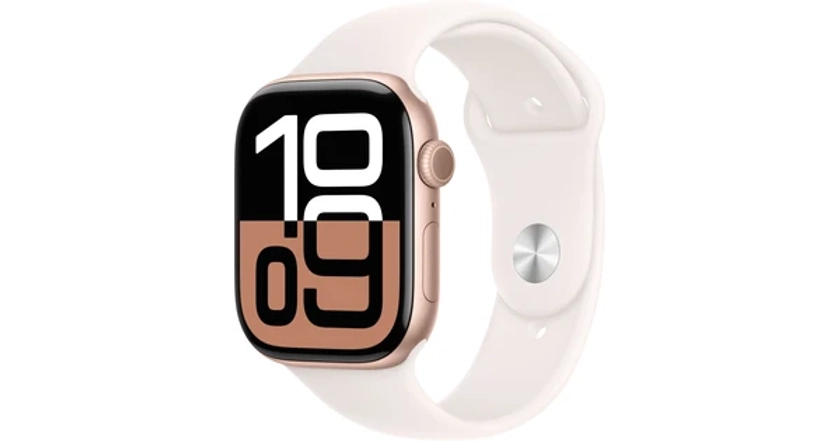 Apple Watch Series 10 46mm Roségoud Sportband S/M