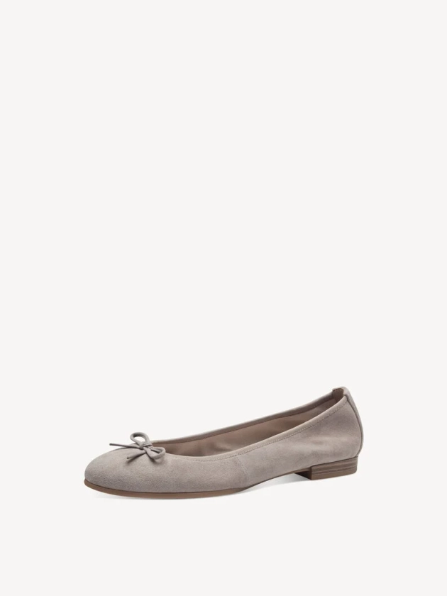 Ballerine en cuir - beige 1-22116-41-341