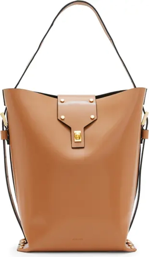 AllSaints Miro Leather Shoulder Bag | Nordstrom