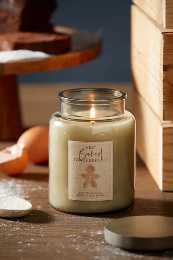 Buy Brown Baked Gingerbread Jar Scented Candle from the Next UK online shop