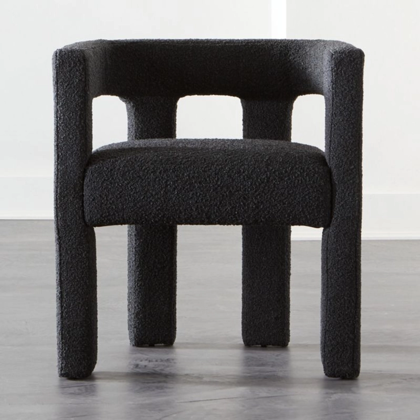 Stature Black Dining Armchair + Reviews | CB2