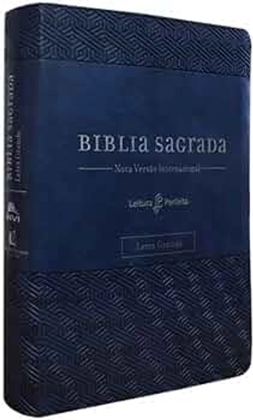 Bíblia NVI, Couro Soft, Azul, Letra Grande, Com Espaço para Anotações, Leitura Perfeita | Amazon.com.br