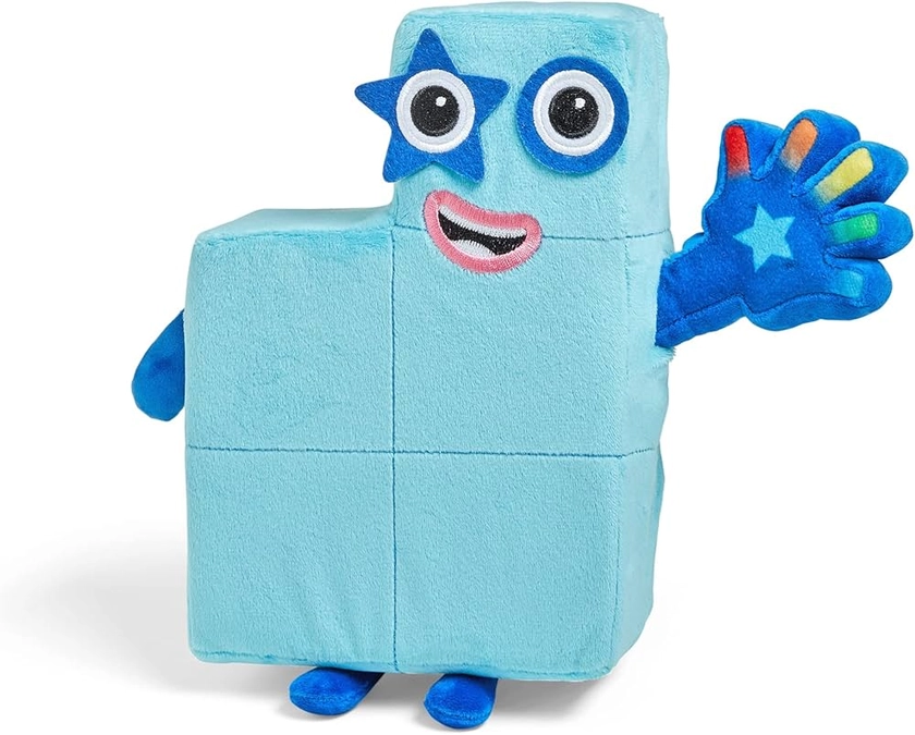 Learning Resources Sing-Along Numberblock Five Plush Interactive Toy, Counting Toy Age 3+, Light Up Toy, 12 Phrases and Songs, Numberblocks Theme Song : Amazon.co.uk: Outlet