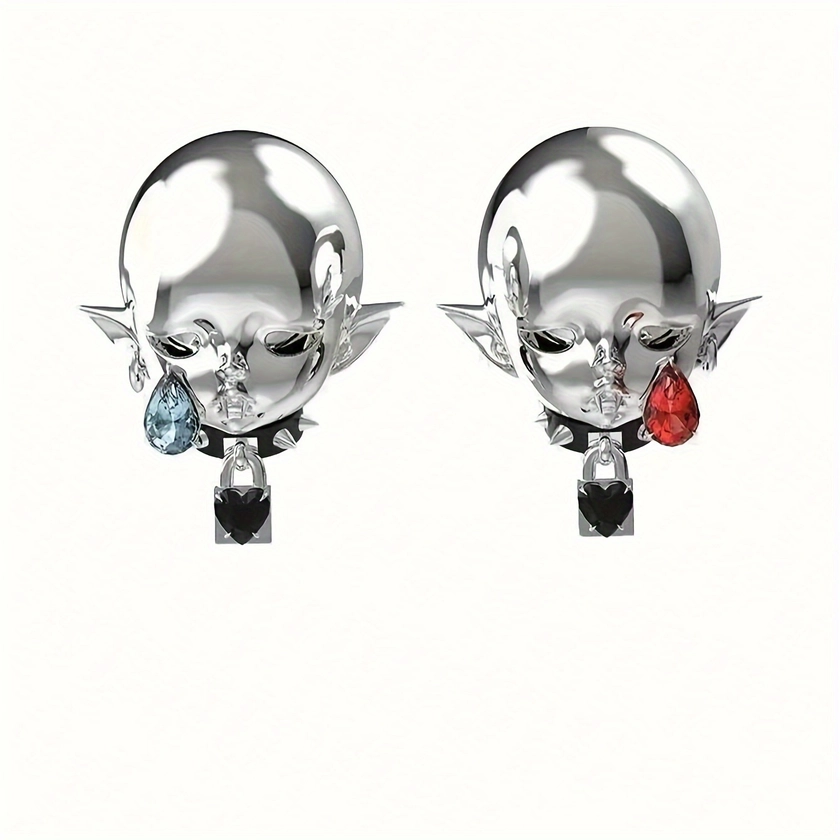 Gothic Style Drop Earrings Special Design Of The Tear Of Devil Match Daily Outfits Party Accessories Just Pick A Color U Prefer