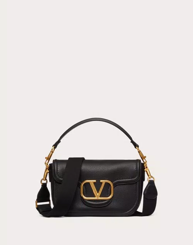 VALENTINO GARAVANI LOCÒ CALFSKIN SHOULDER BAG