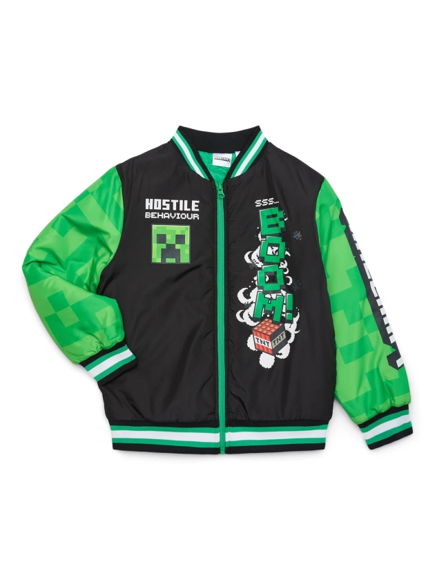 Minecraft Hostile Behavior Boy's Jacket, Size 4-18 - Walmart.com