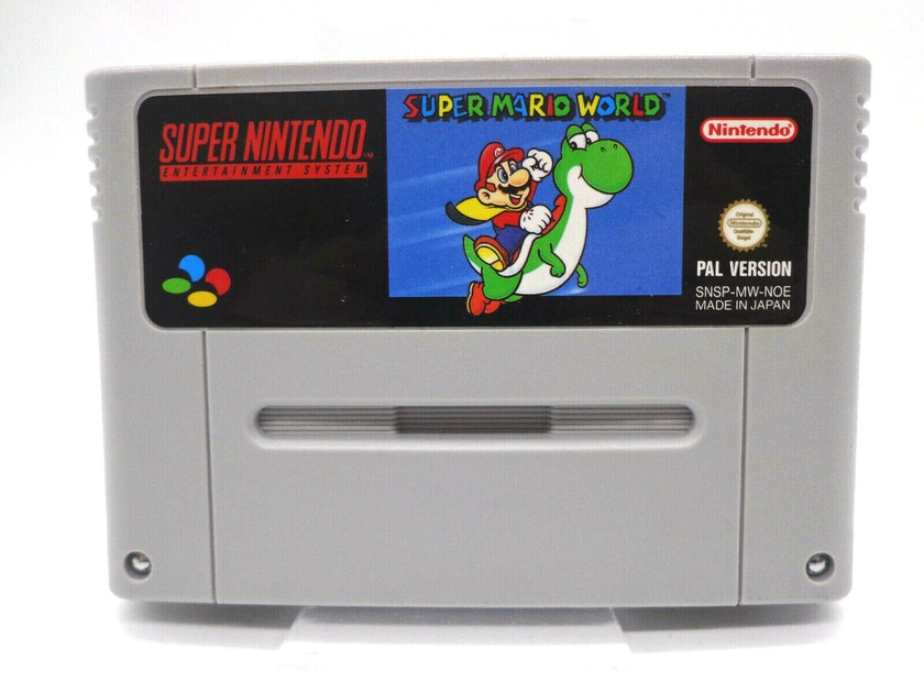 Nintendo Snes Jeu - Super Mario World 1 (Module)( Pal)