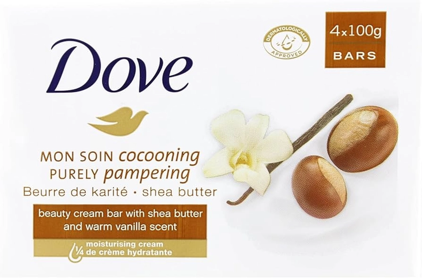 Dove Cream Bar (Pack of 4), 90g