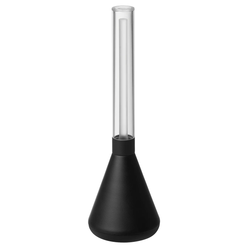 BJÖRKSPIREA LED decoration lighting - black tube-shaped