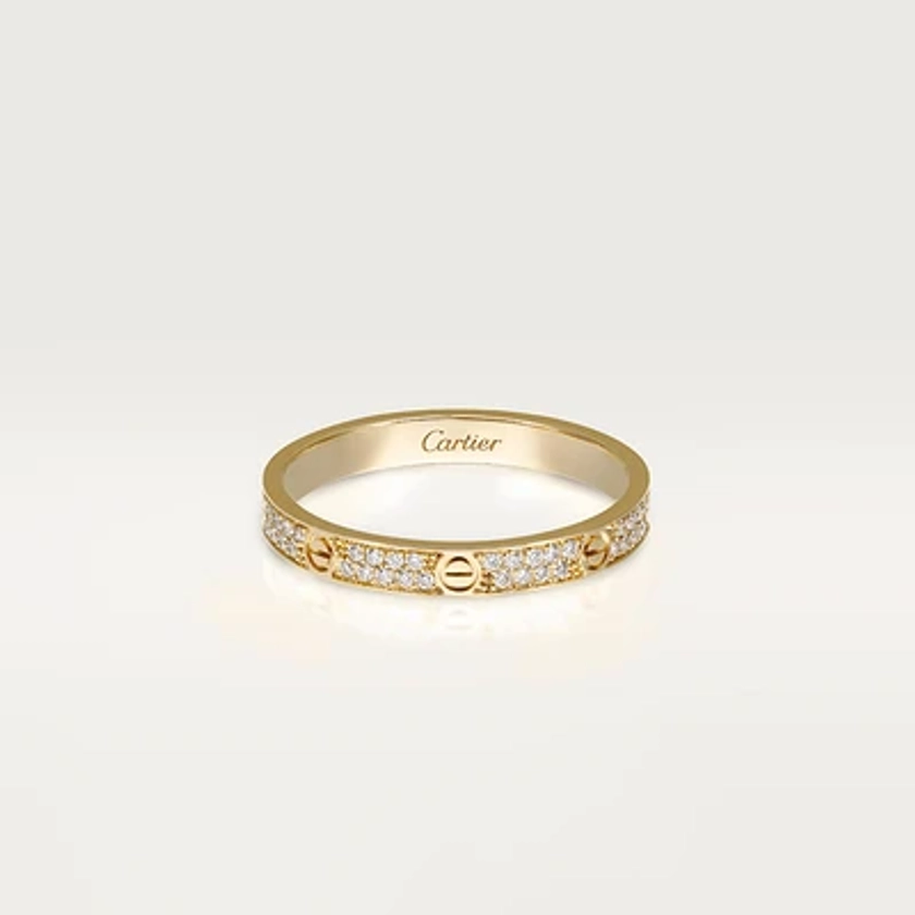 CRB4218000 - Bague LOVE, petit modèle - Or jaune, diamants - Cartier