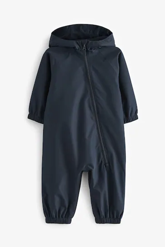 Navy Blue Waterproof Fleece Lined Puddlesuit (3mths-7yrs)