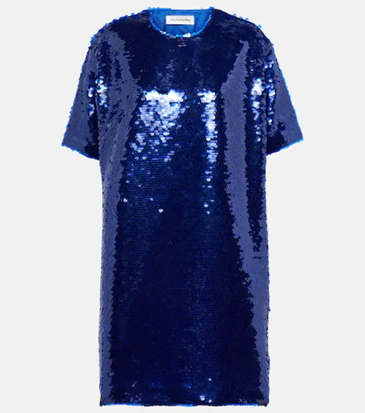 Riley sequin minidress in blue - The Frankie Shop | Mytheresa