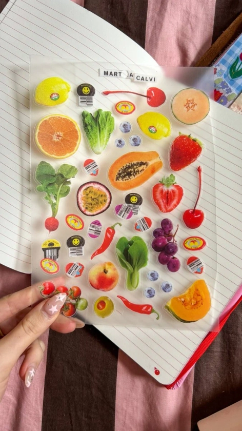 *MOST POPULAR* Fruitshop *Premium Transparent* Sticker sheet