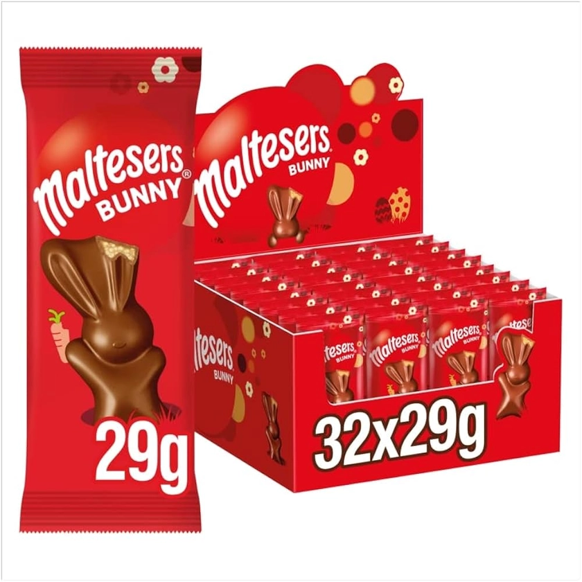 Maltesers Chocolate Easter Bunny Treat, Easter Egg Hunt, Easter Gifts, Chocolate Gift, 29g X 32 : Amazon.co.uk: Grocery