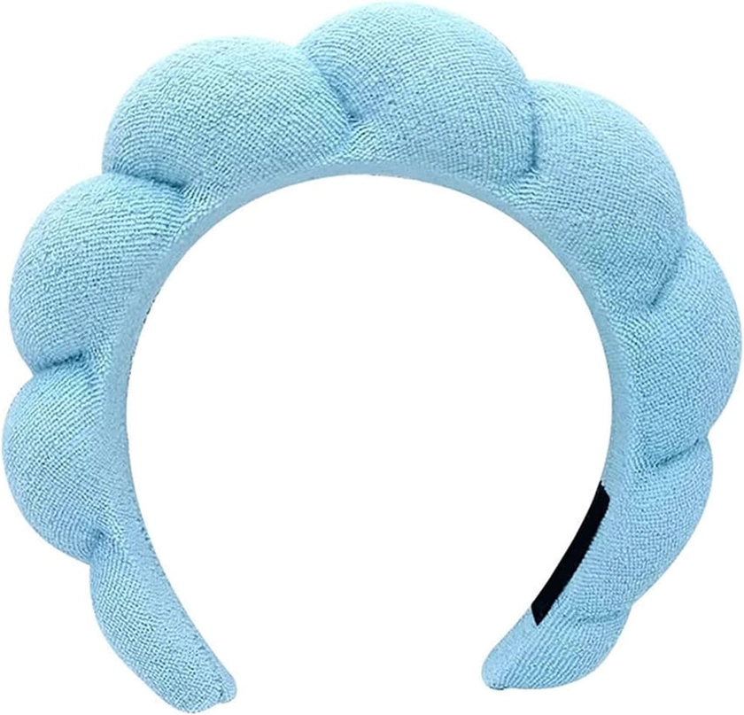 Amazon.com : Yiwafu Spa Headband for Women, Sponge Headband for Washing Face, Makeup Headband, Skincare Headbands for Makeup Removal, Shower, Hair Accessories, Terry Cloth Headbands for Women(Blue) : Beauty & Personal Care