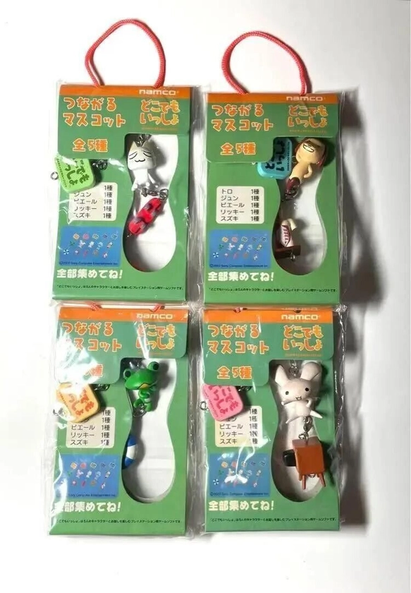 Doko Demo Issyo Toro Jun Pierre Rickey Mascot Figure Key Chain Set