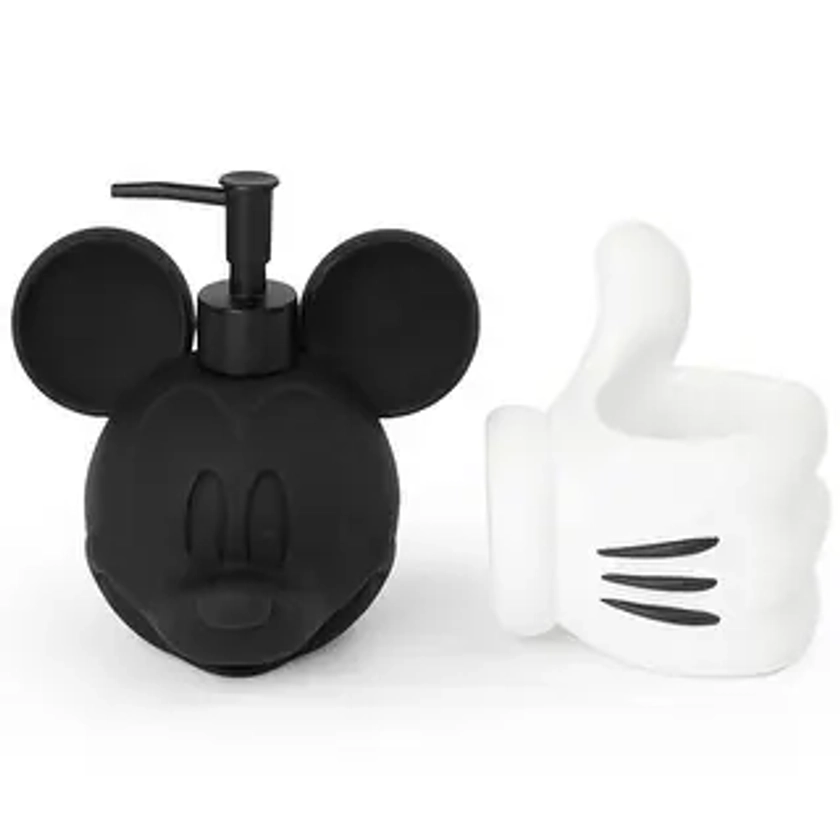 Mickey and Friends Iconic Lotion Pump and Tumbler Set - One Size | Overstock.com Shopping - The Best Deals on Bathroom Accessory Sets | 43795708