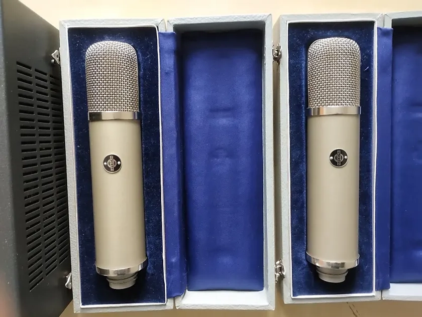 Neumann UM57 pair RARE! close numbers, M7 capsules, perfect condition | Reverb Estonia