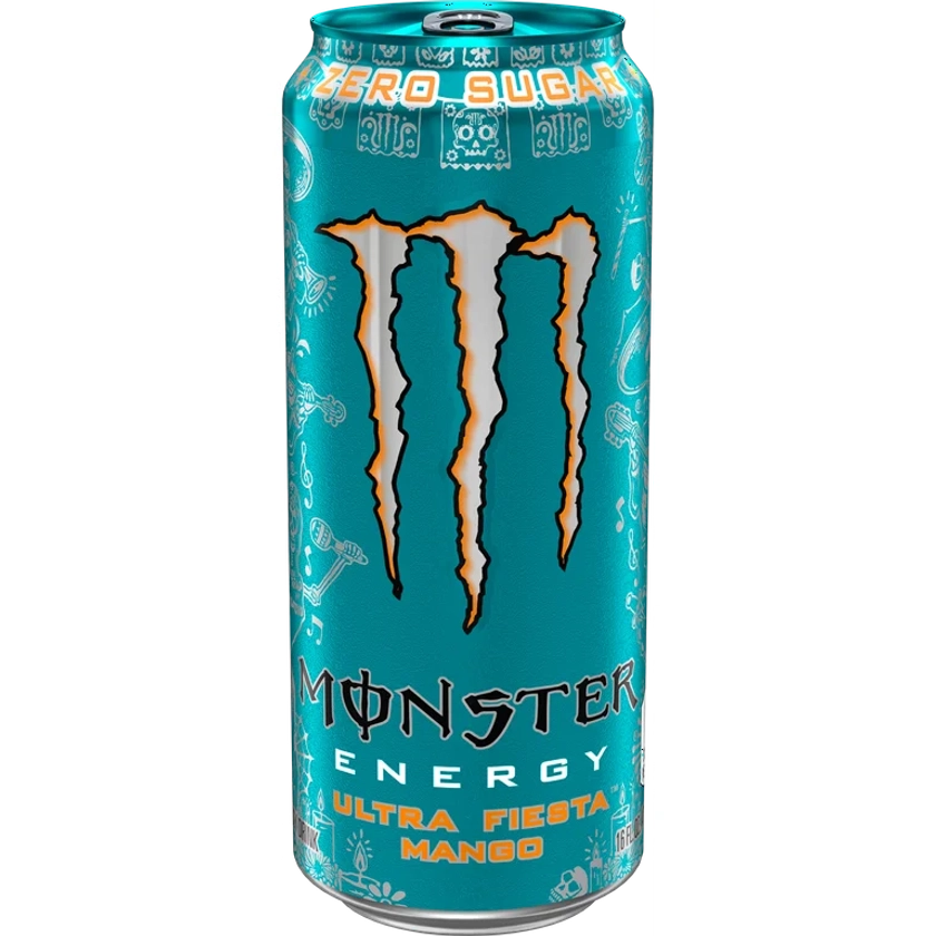 Monster Ultra Fiesta Mango, Sugar Free Energy Drink, 16 fl oz Single Aluminum Can