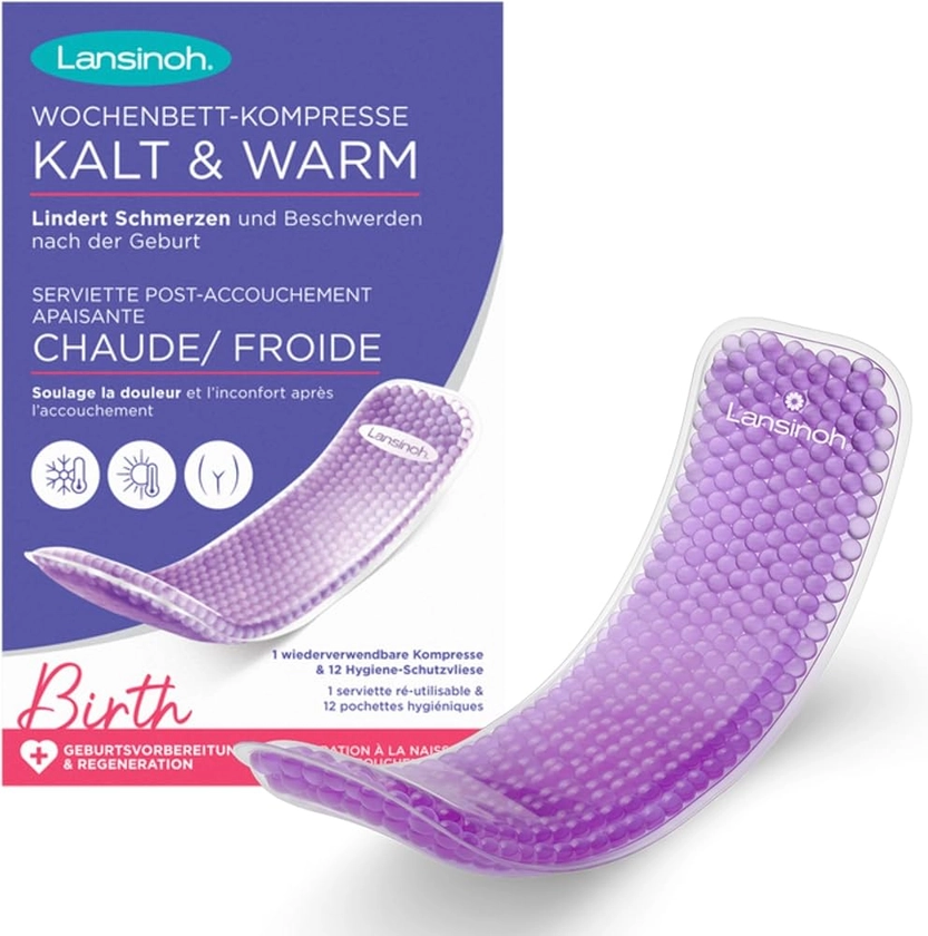 Lansinoh I Serviette Post-accouchement apaisante chaud/froid