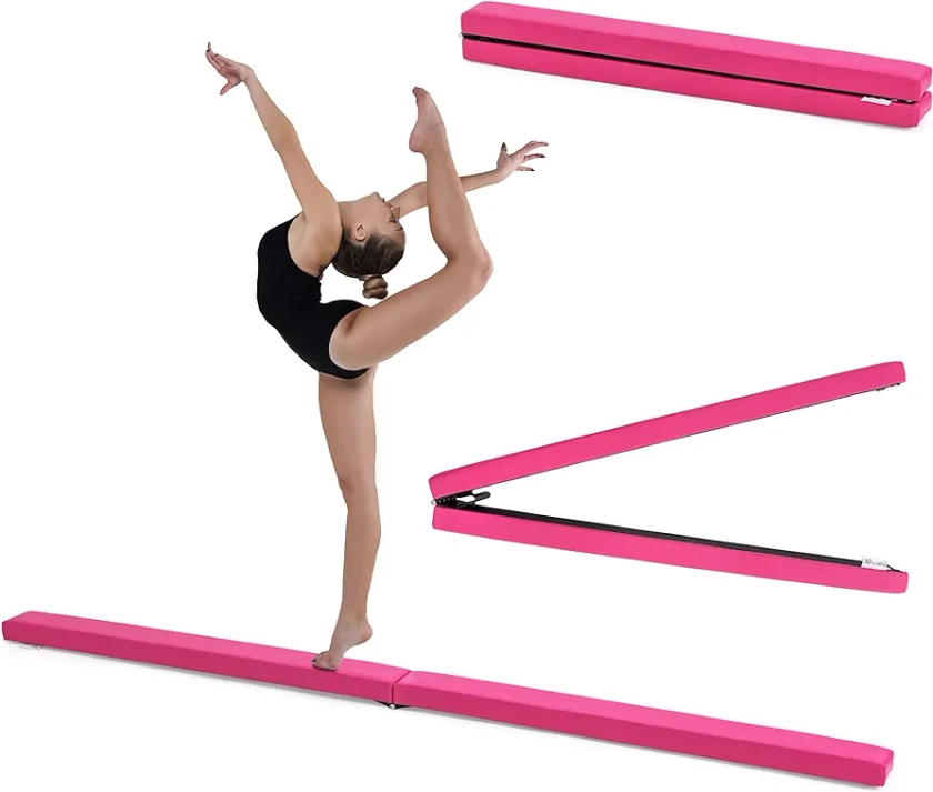 Loft 25® | Faux Leather Folding Gymnastics Training Balance Beam