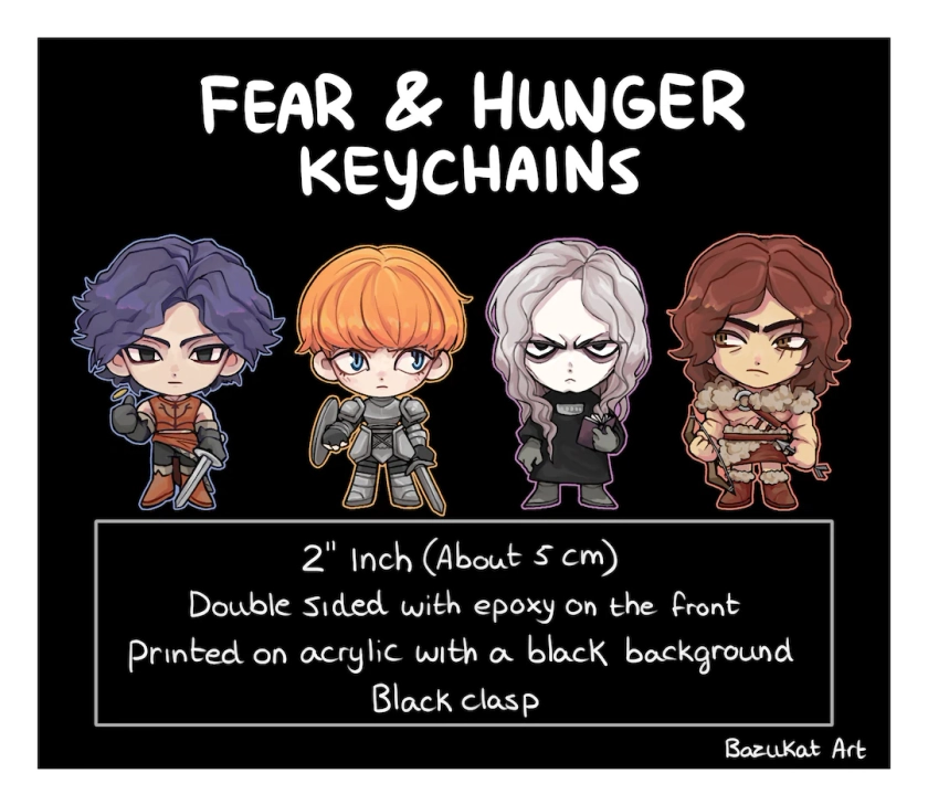 Fear and Hunger Keychains