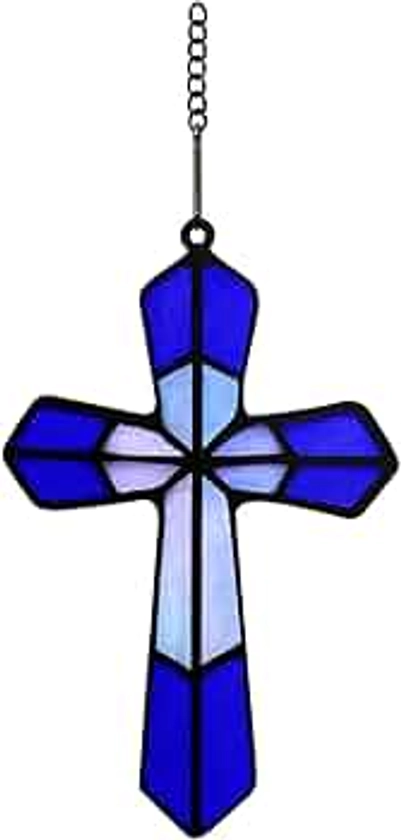 Wall Cross, Acrylic Window Cross Wall Decor Window Decor Home Decor Indoor Outdoor, Religious Gift Birthday Gift for Women Men Kids