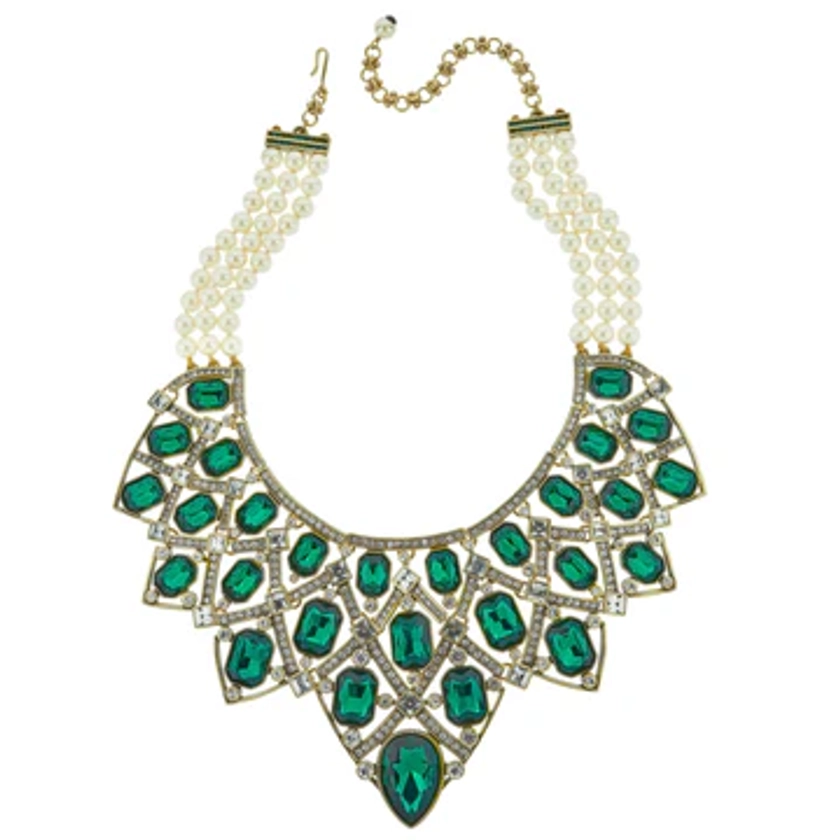 HEIDI DAUS®"Many Shades of Fabulous" Beaded Crystal Statement Necklace