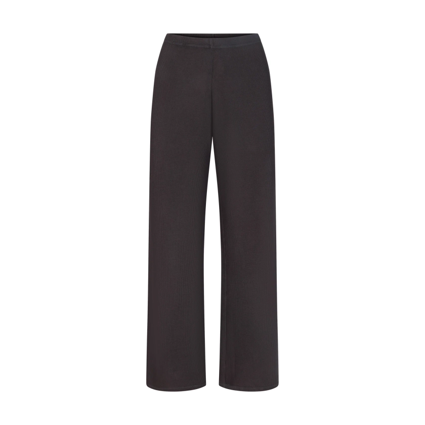 WAFFLE STRAIGHT LEG PANT | ASH