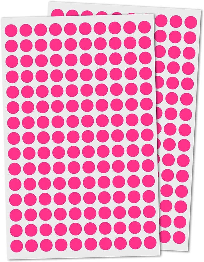 3,000 Pack, 10mm Round Dot Stickers Sticky Labels - Pink : Amazon.co.uk: Stationery & Office Supplies