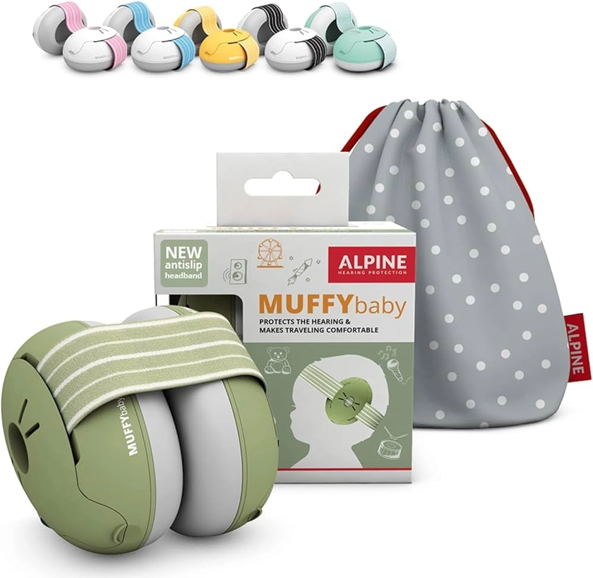 Alpine Muffy Baby Ear Defender for Babies and Toddlers up to 36 Months - CE & UKCA Certified - Noise Reduction Earmuffs - Comfortable Baby Headphones Against Hearing Damage & Improves Sleep - Green : Amazon.co.uk: Baby Products