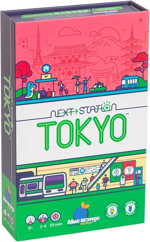 Blue Orange | Next Station - Tokyo | Board Game | Ages 8+ | 1-4 Players | 25 mins Minutes Playing Time : Amazon.co.uk: Toys & Games