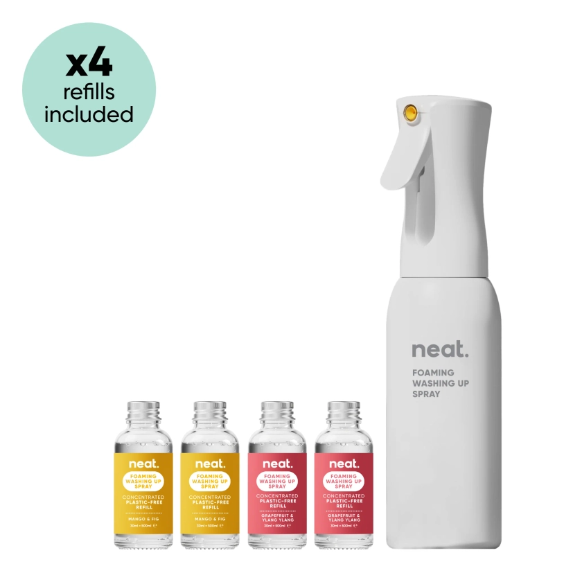 Foaming Washing-Up Spray Bundle | Sustainable Cleaning | Neat Clean