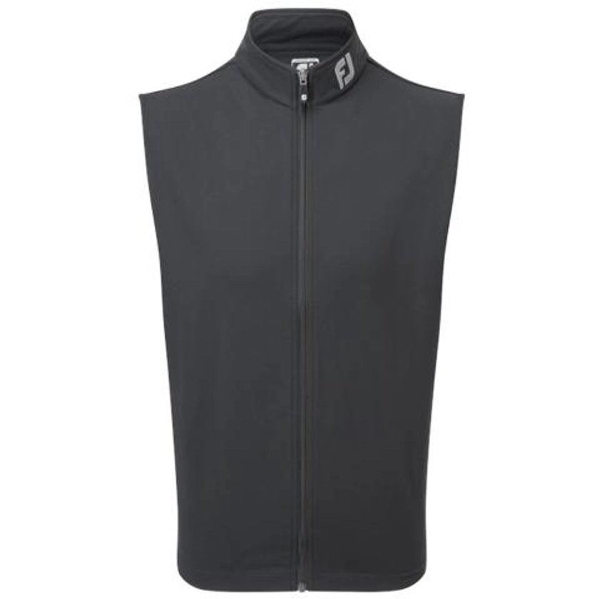 FootJoy Full Zip Knit Golf Vest Black 88455 | Scottsdale Golf