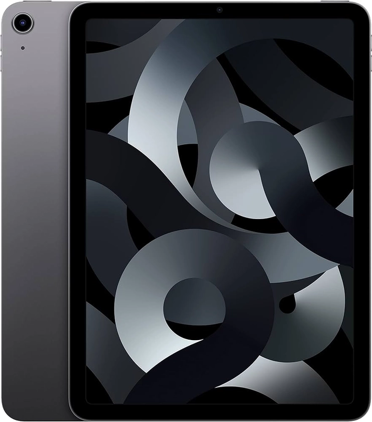 Apple iPad Air (5th Generation): with M1 chip, 10.9-inch Liquid Retina Display, 64GB, Wi-Fi 6, 12MP front/12MP Back Camera, Touch ID, All-Day Battery Life – Space Gray