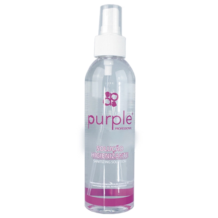 Solution hydroalcoolique désinfectante 200 ml Purple- Fraise Nail Shop