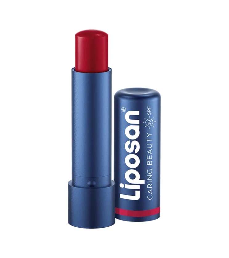 Liposan - Bálsamo con color para labios y mejillas Caring Beauty - Red