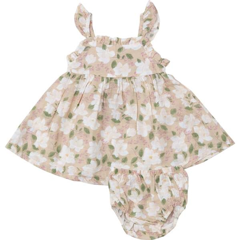 MAGNOLIAS PAPERBAG RUFFLE SUNDRESS WITH DC, Multi - Angel Dear Dresses | Maisonette